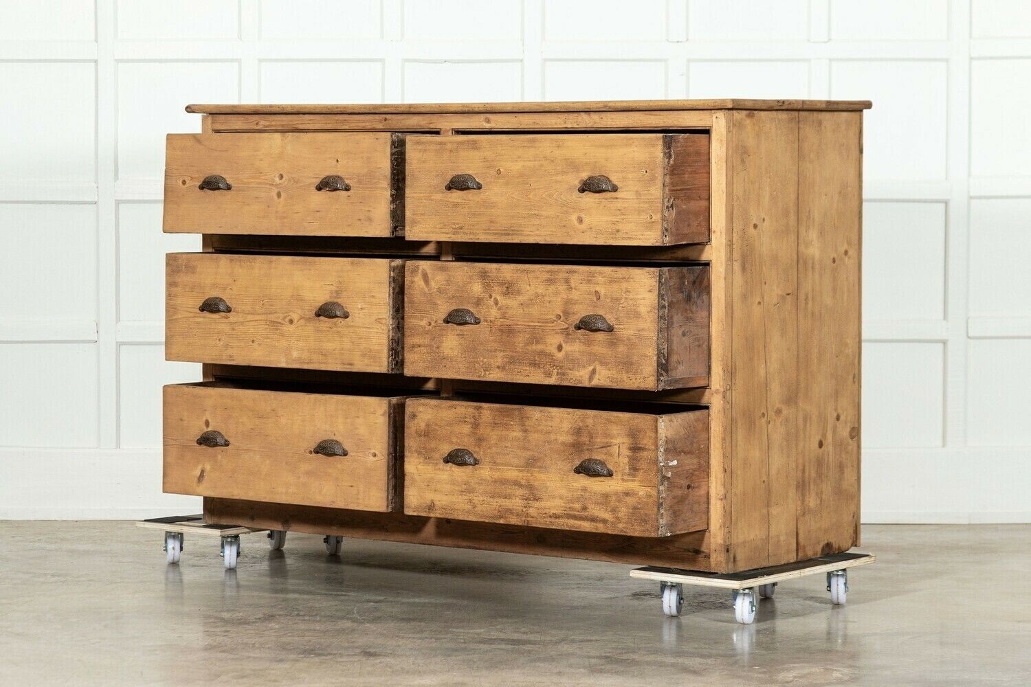 Large 19thc English Pine Chest Drawers photo furniture