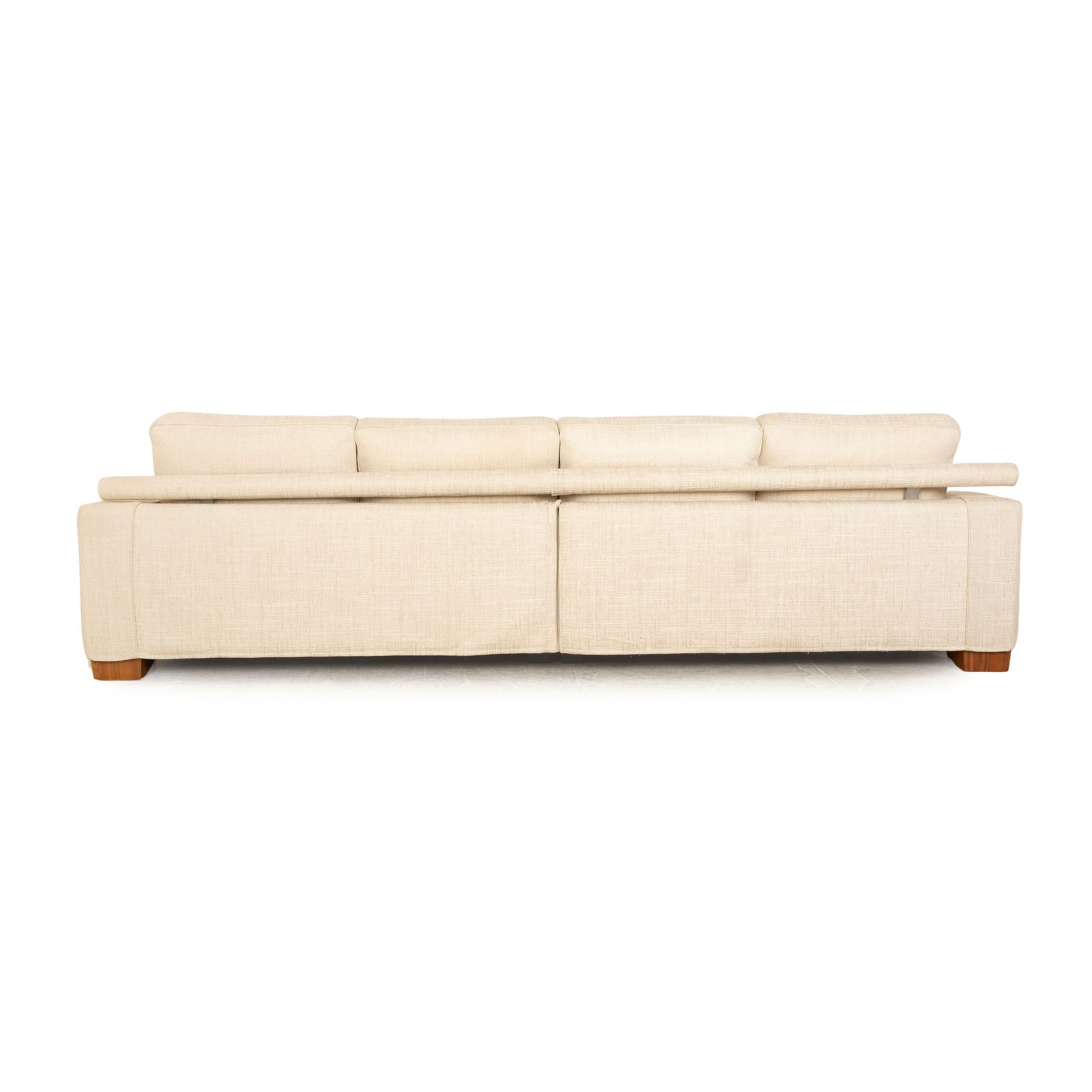 photo furniture Flexform Status Fabric Four Seater Cream Sofa