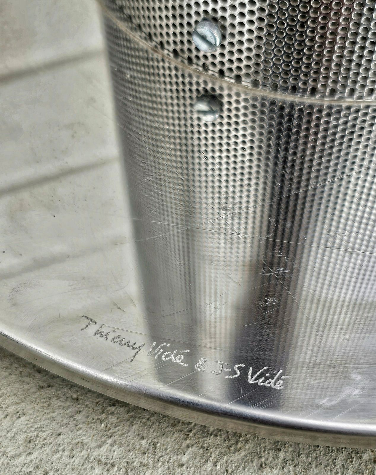 Very Rare Postmodern Tubular Floor Lamp "Tall Spiral No.5" By Thierry Vide // Made In France In 1999 photo vinterior