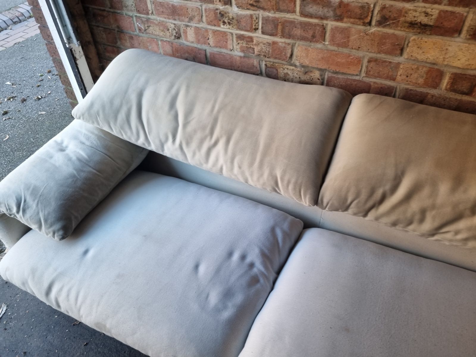 Cassina Maralunga 2 Seater Sofa In Original Ecru Off White Upholstery photo Furniture