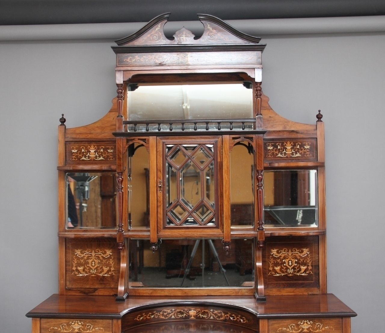 19th Century Rosewood And Inlaid Cabinet photo for sale