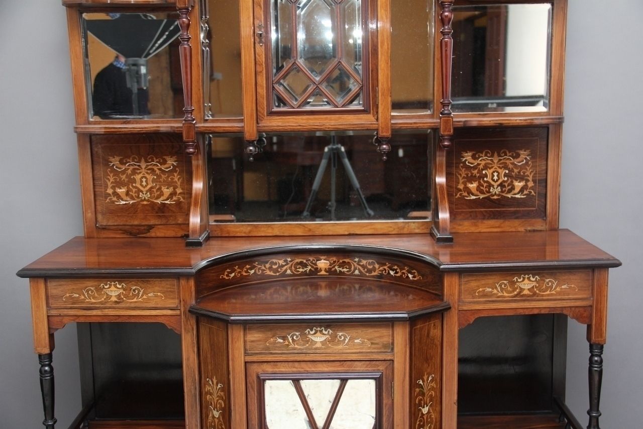 19th Century Rosewood And Inlaid Cabinet photo Furniture