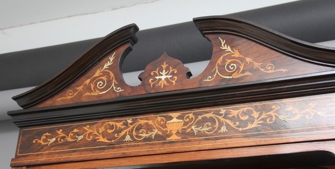 19th Century Rosewood And Inlaid Cabinet photo vintage