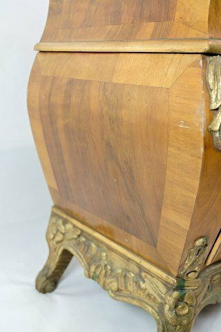 Rococo Chest Of Drawers In Walnut, Danish Design From 1880s photo for sale