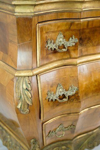 Rococo Chest Of Drawers In Walnut, Danish Design From 1880s photo Furniture