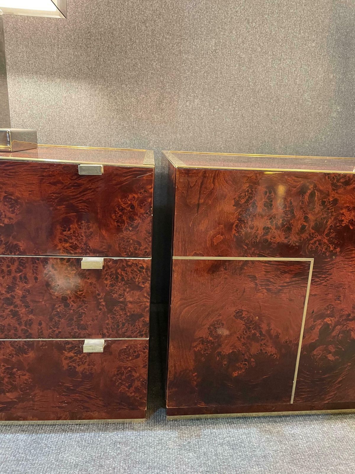 Set Of Two Sideboards And A Chest Of Drawers By Willy Rizzo photo furniture