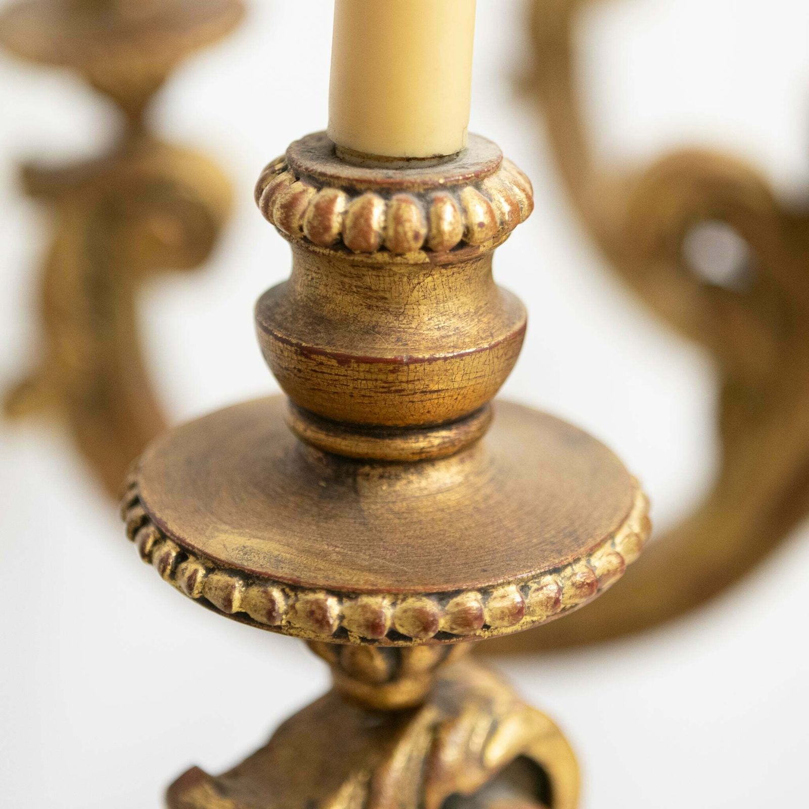 6500.0 Large Antique Italian Giltwood 19th Century 8 Arm Chandelier photo