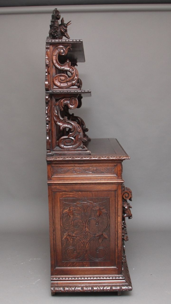 19th Century Carved Oak Buffet photo buy