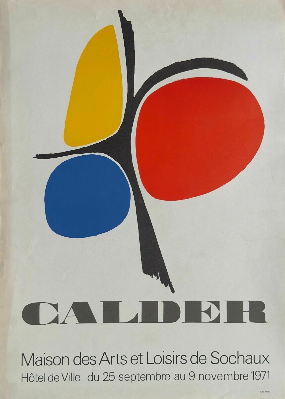 Alexandre Calder Lithographic Poster Lithography Poster Expo 1971 Sochaux