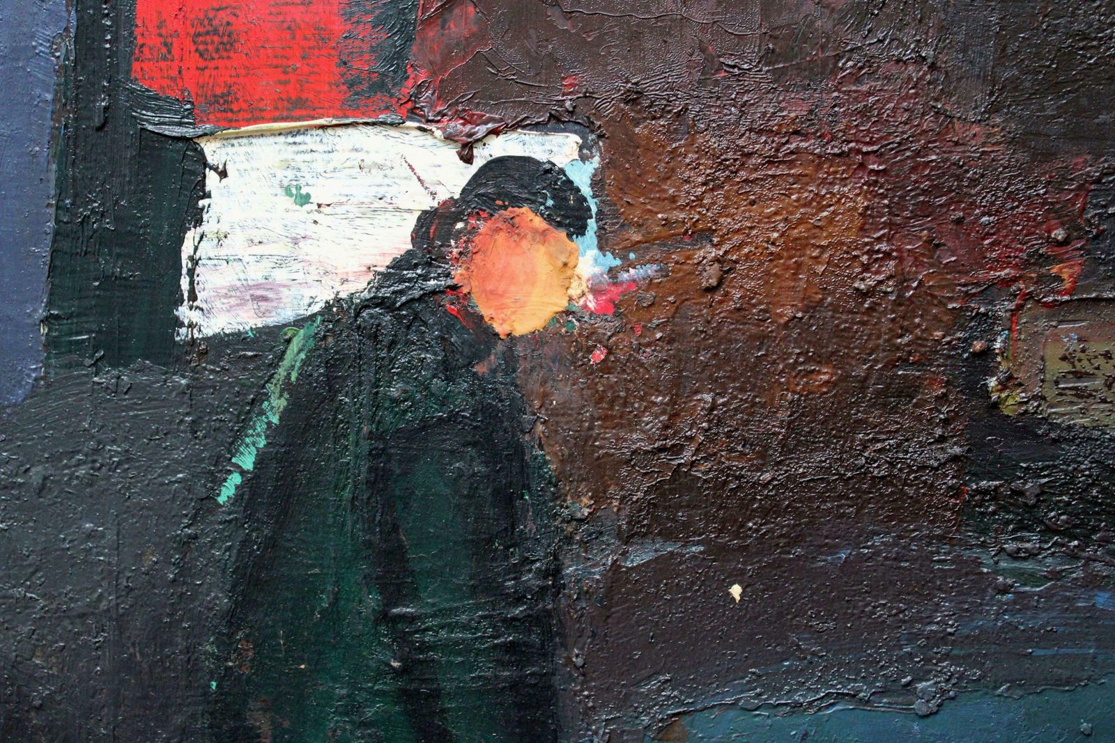 Aleksandr Rodin Walk. Oil On Cardboard, photo Art