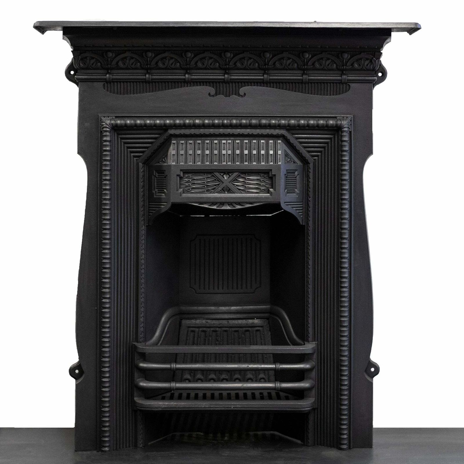 Antique Cast Iron Combination Fireplace