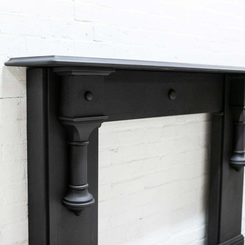 photo buy Large Antique Victorian Slate Fireplace Surround With Corbels