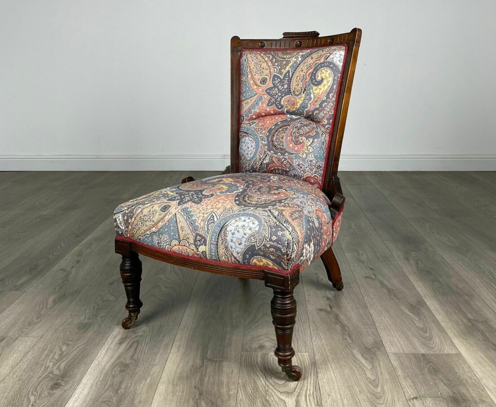 Antique 20th Century Nursing Chair / Armchair In Mahogany