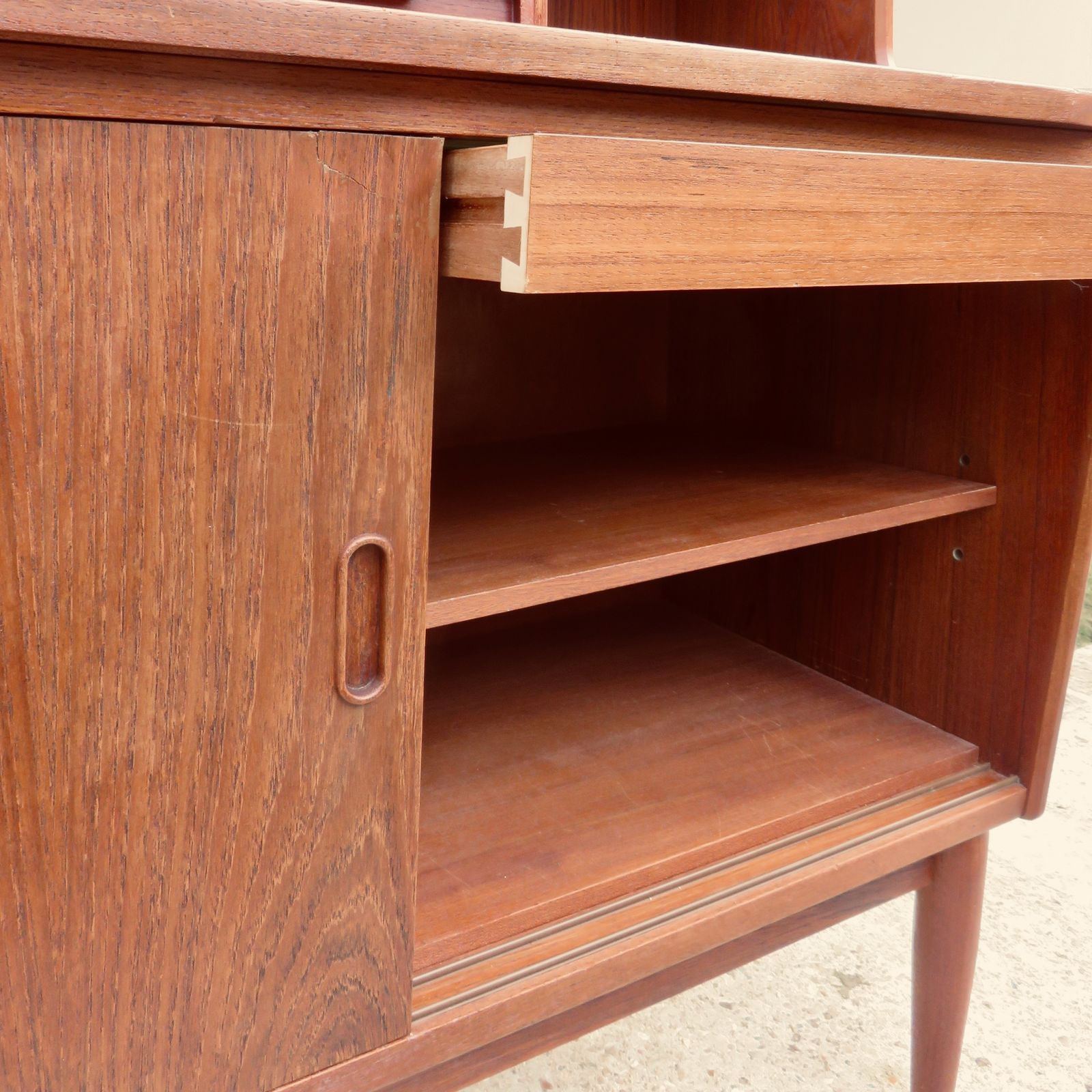 photo furniture High Teak Secretary Desk By The Larsen Brothers, Denmark 1960