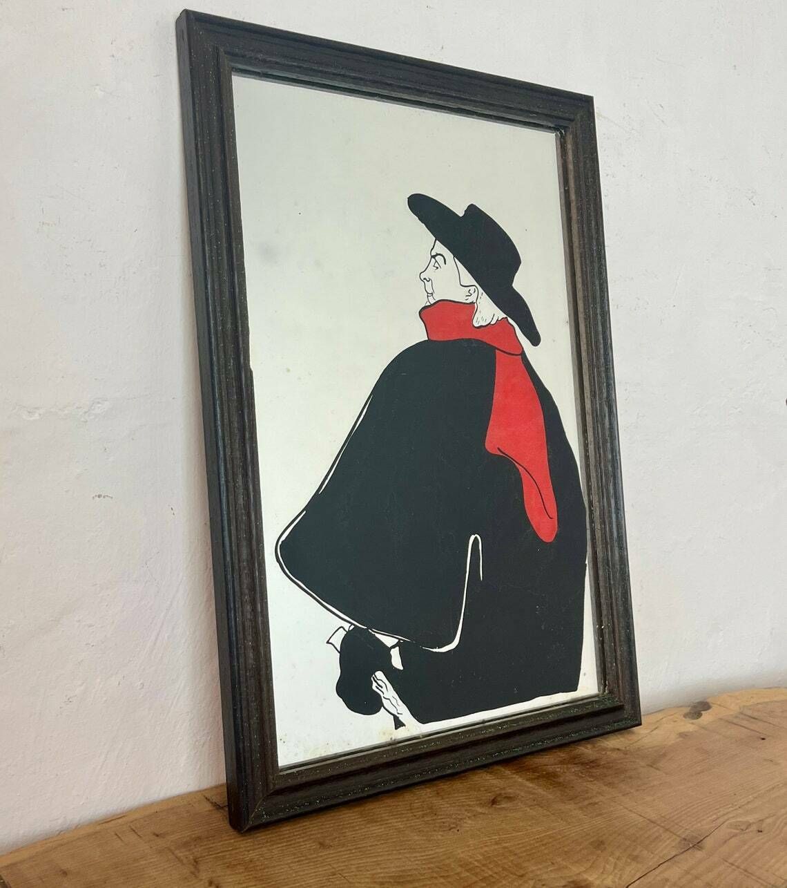 Aristide Bruant In His Cabaret By Henri De Toulouse Lautrec, Wall Art Mirror, French Paris Artist, Art Nouveau Picture, Art Work