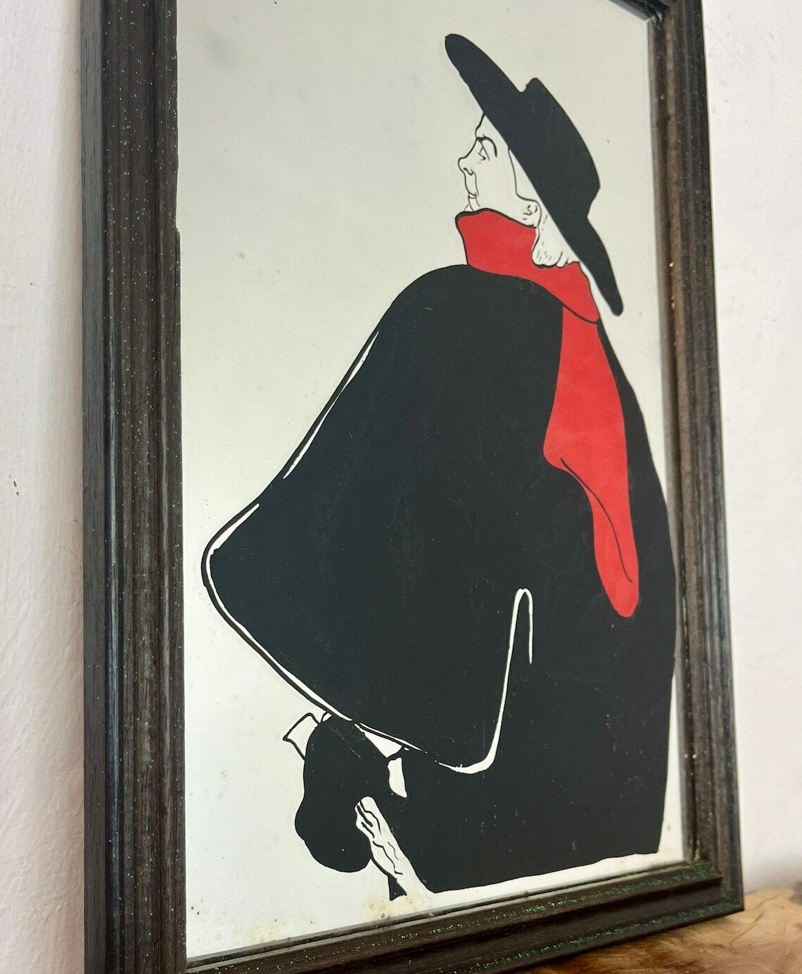 Aristide Bruant In His Cabaret By Henri De Toulouse Lautrec, Wall Art Mirror, French Paris Artist, Art Nouveau Picture, Art Work photo furniture