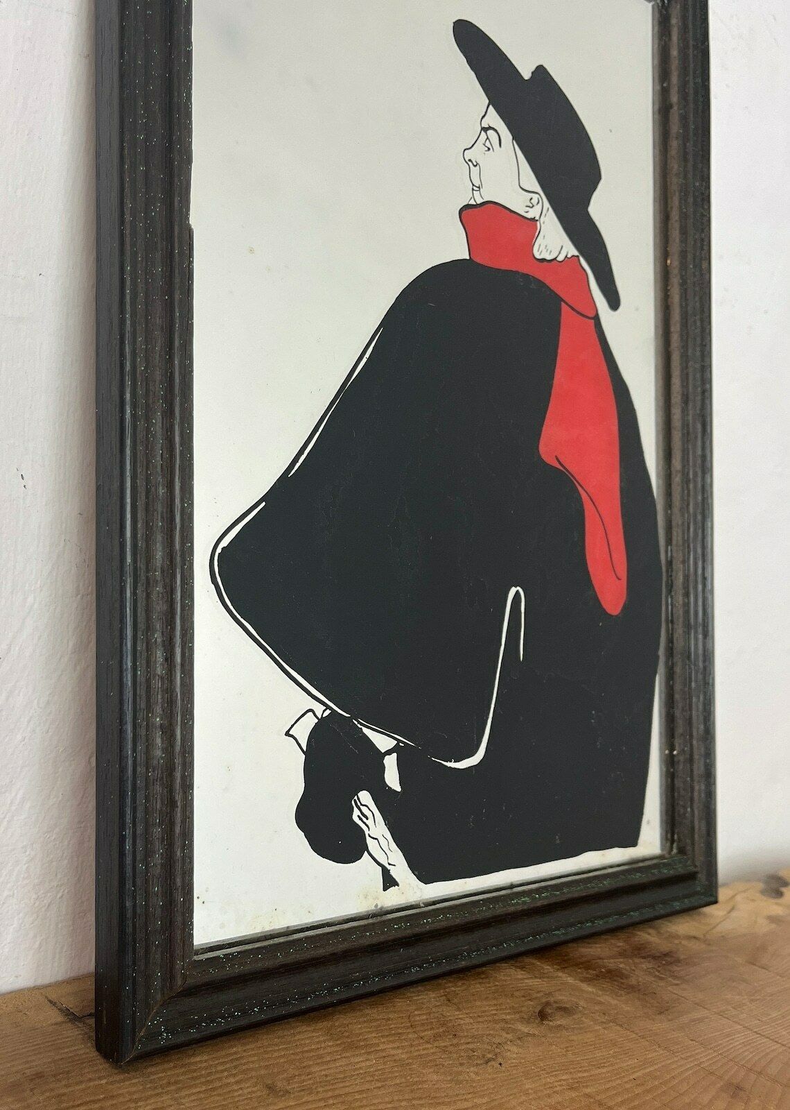 Aristide Bruant In His Cabaret By Henri De Toulouse Lautrec, Wall Art Mirror, French Paris Artist, Art Nouveau Picture, Art Work photo Home Decor