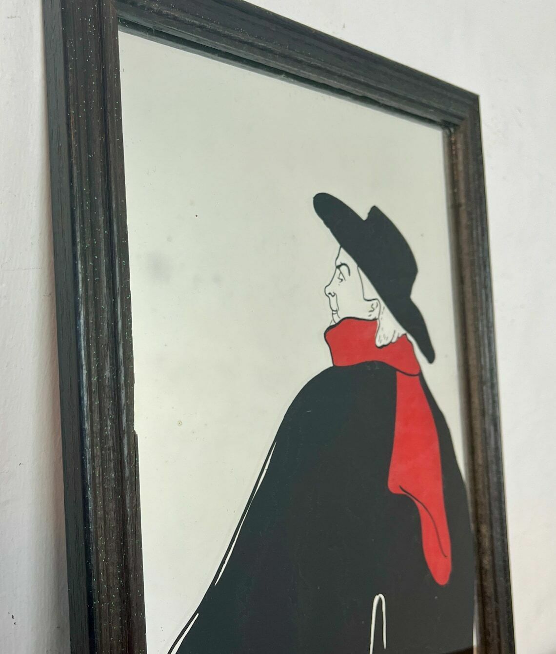 Aristide Bruant In His Cabaret By Henri De Toulouse Lautrec, Wall Art Mirror, French Paris Artist, Art Nouveau Picture, Art Work photo vinterior