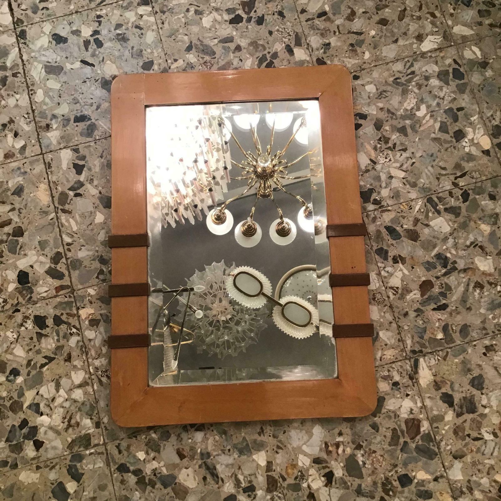 Osvaldo Borsani Wall Mirror Wood 1940 Italy photo buy