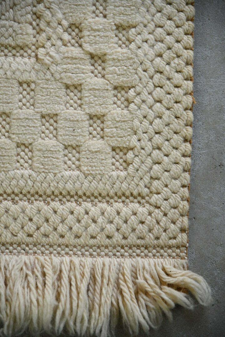Vintage Felpa Cream Wool Rug photo Textiles