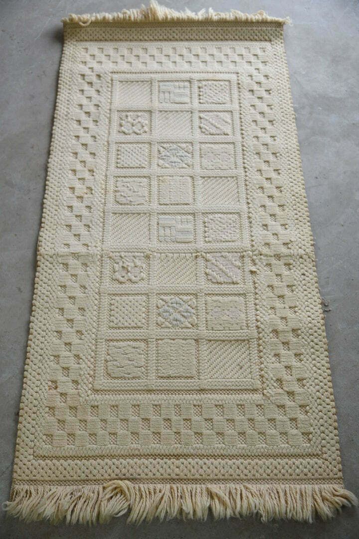 photo for sale Vintage Felpa Cream Wool Rug