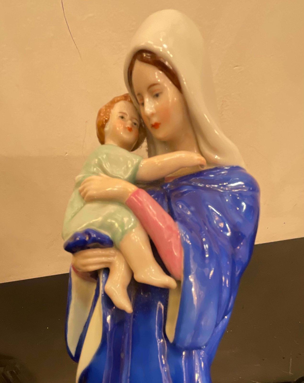 Home Decor Kister Schibe Alsbach   Madonna Con Bambino   Porcellana Del 1940 photo