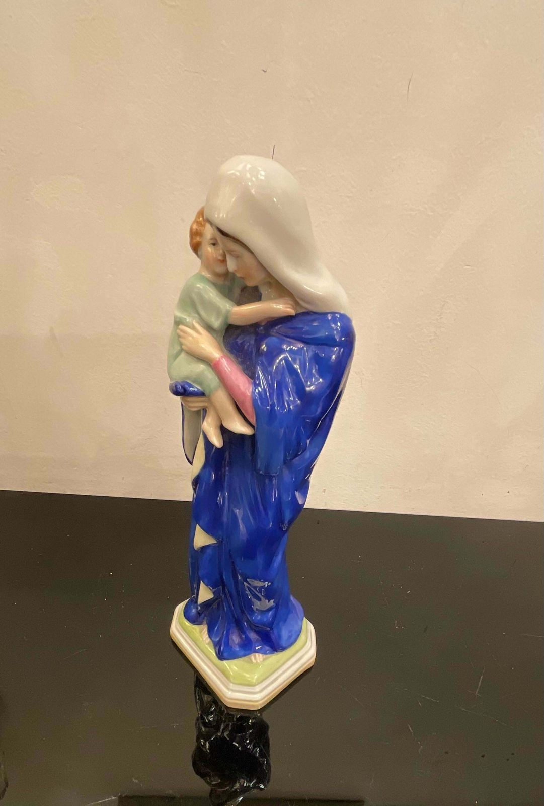photo vinterior Kister Schibe Alsbach   Madonna Con Bambino   Porcellana Del 1940