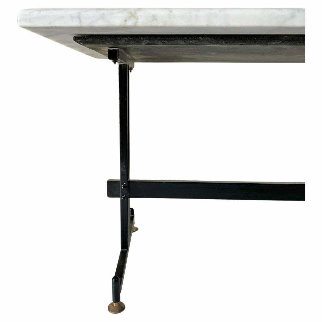 Vintage Carrara Marble Coffee Table, Italy 1960 photo 900.0