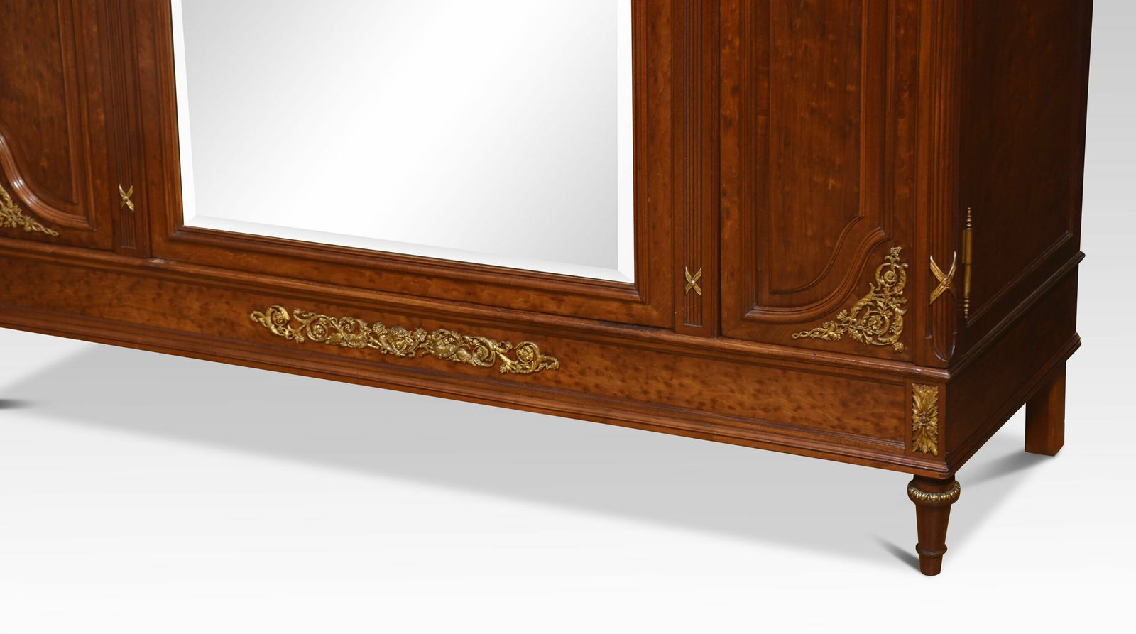 Fine 19th Century French Louis XVI Mahogany And Gilt Bronze Armoire photo Furniture