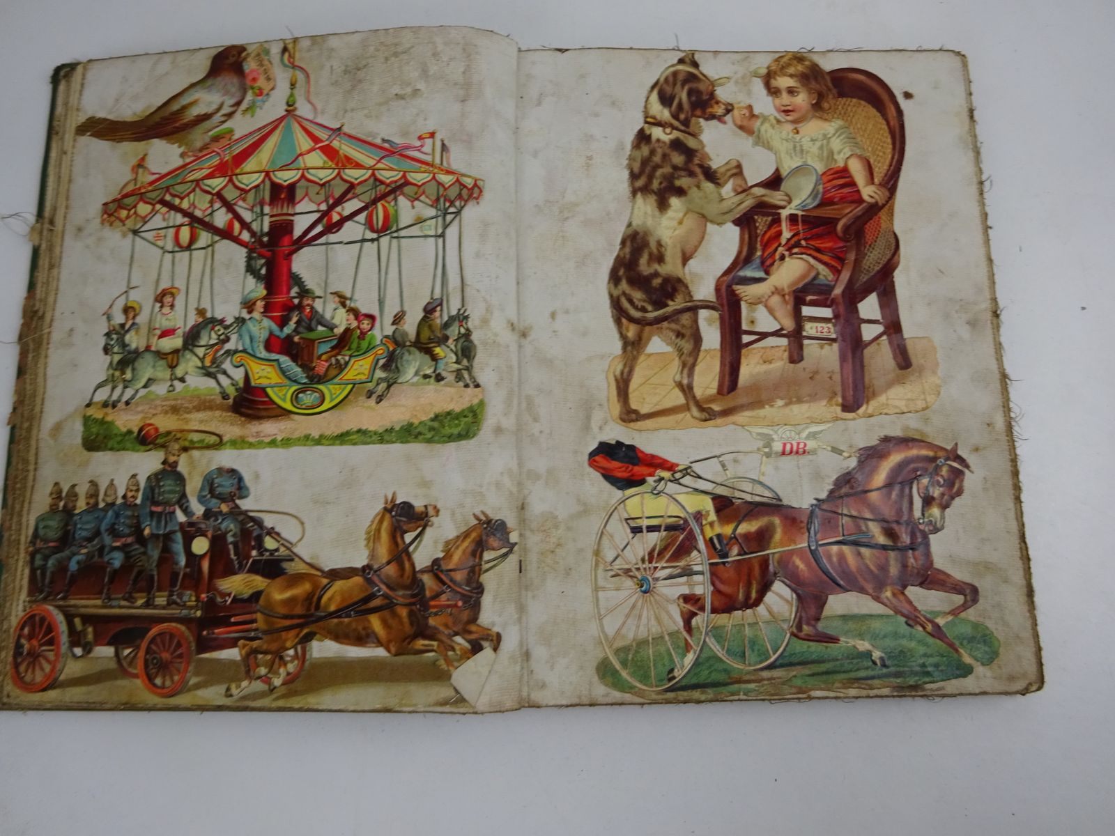 Victorian Alphabet Book By Warne's Mounted Toys Gifted In 1882 photo buy