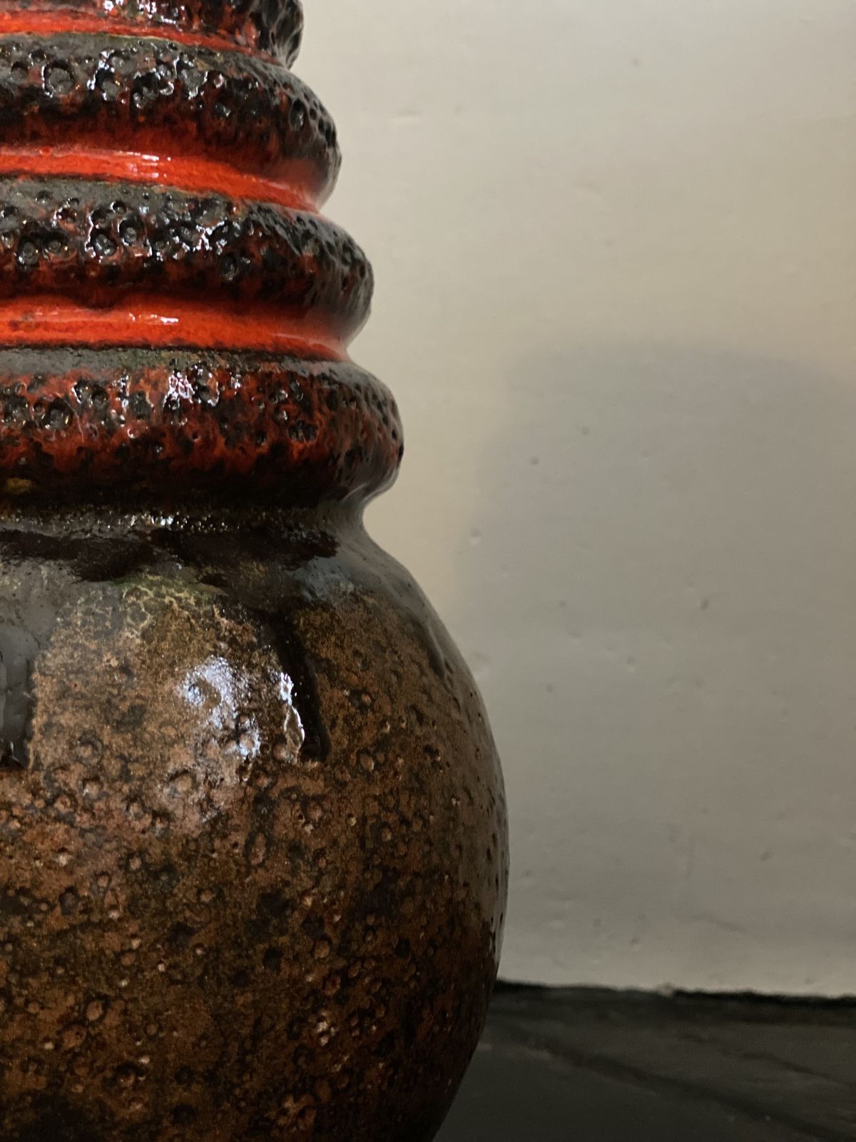 Set Of Two 1970's Scheurich Fat Lava Vases photo 140.0