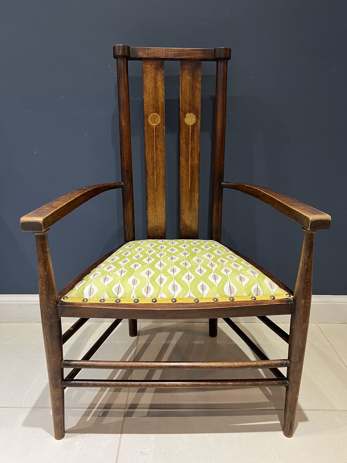 Late 19th Century Art Nouveau Occasional Chair photo 185.0