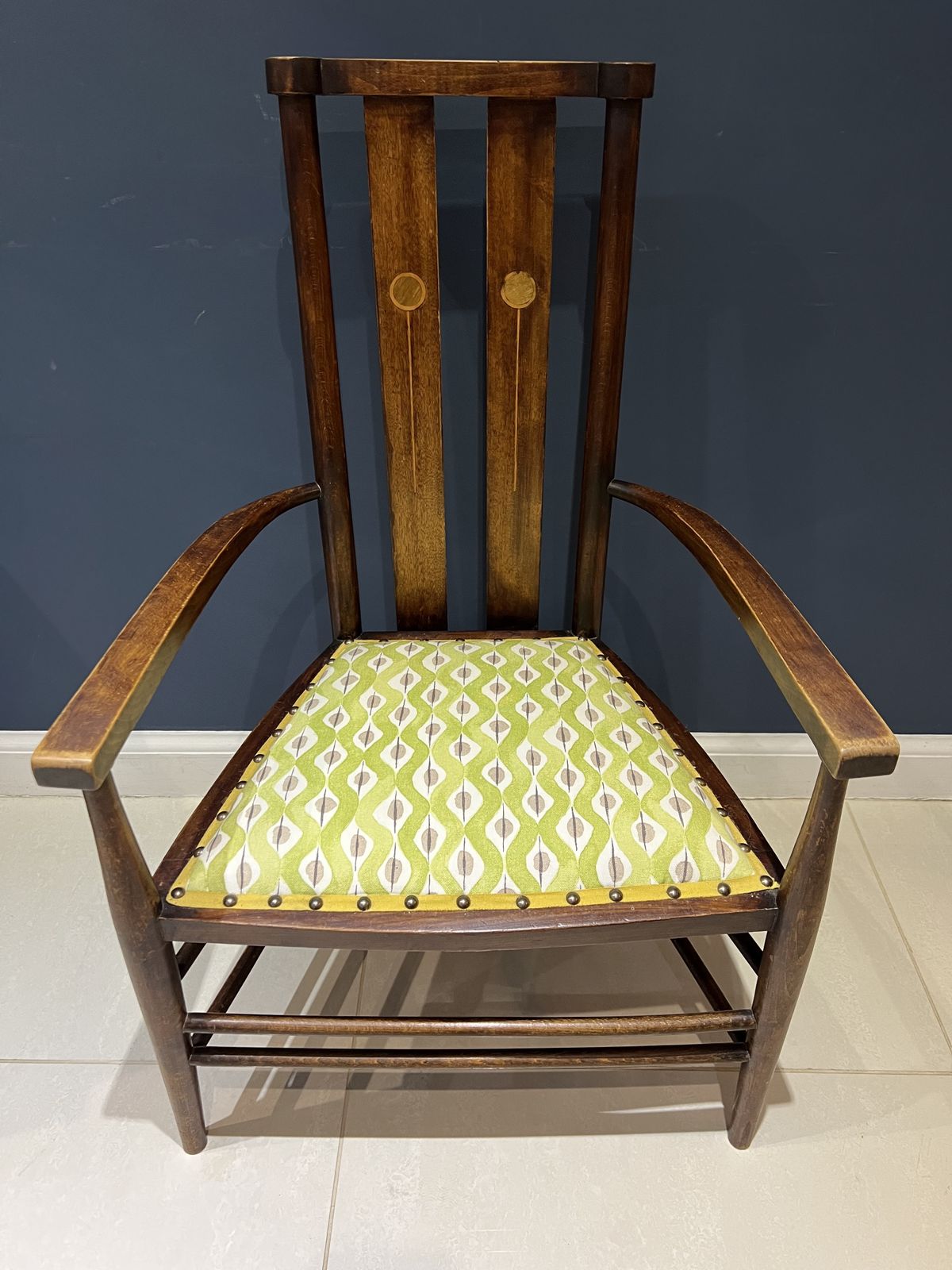 Late 19th Century Art Nouveau Occasional Chair photo vintage