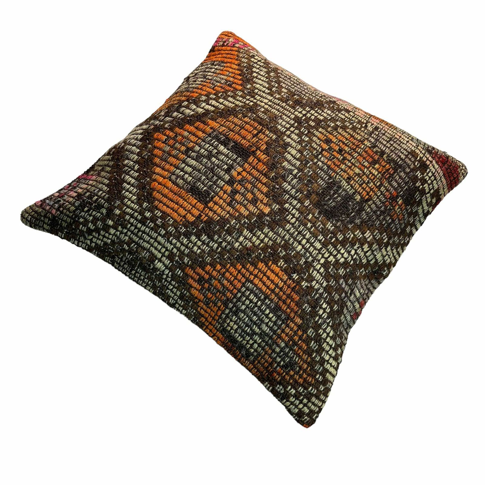Ethnic Kilim Pillow, 18x18 Pillow Cover, Bohemian Kilim Pillow, Handwoven Kilim Pillow, Sofa Throw Pillow, Meditation Kilim Cover photo furniture