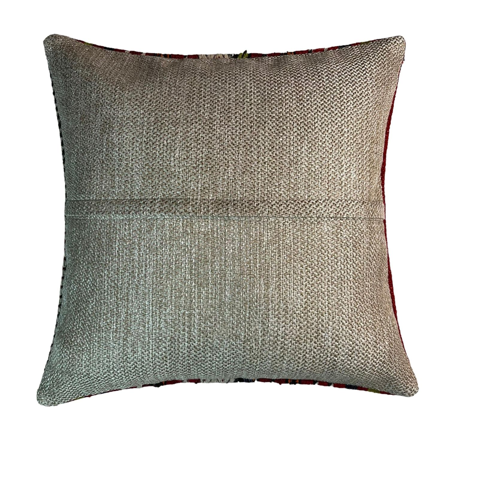 Ethnic Kilim Pillow, 18x18 Pillow Cover, Bohemian Kilim Pillow, Handwoven Kilim Pillow, Sofa Throw Pillow, Meditation Kilim Cover photo for sale