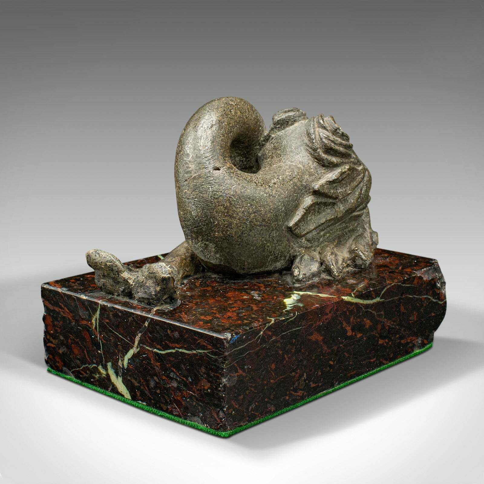 Antique Serpentine Paperweight, Chinese, Soapstone, Marble, Desktop, Victorian photo Home Decor