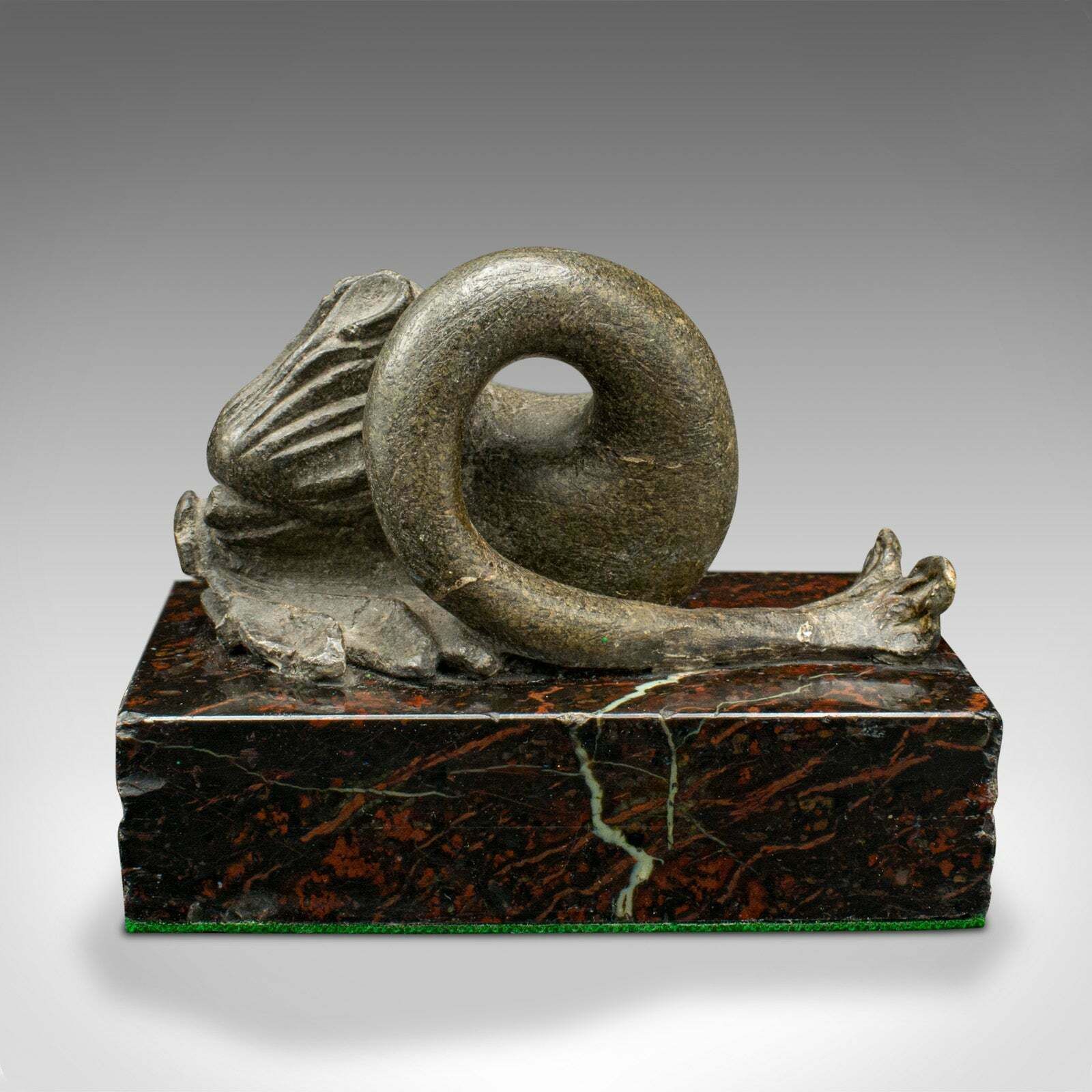 Antique Serpentine Paperweight, Chinese, Soapstone, Marble, Desktop, Victorian photo vinterior