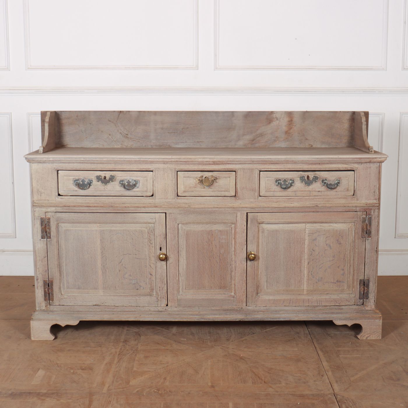 18th Century Bleached Oak Dresser Base