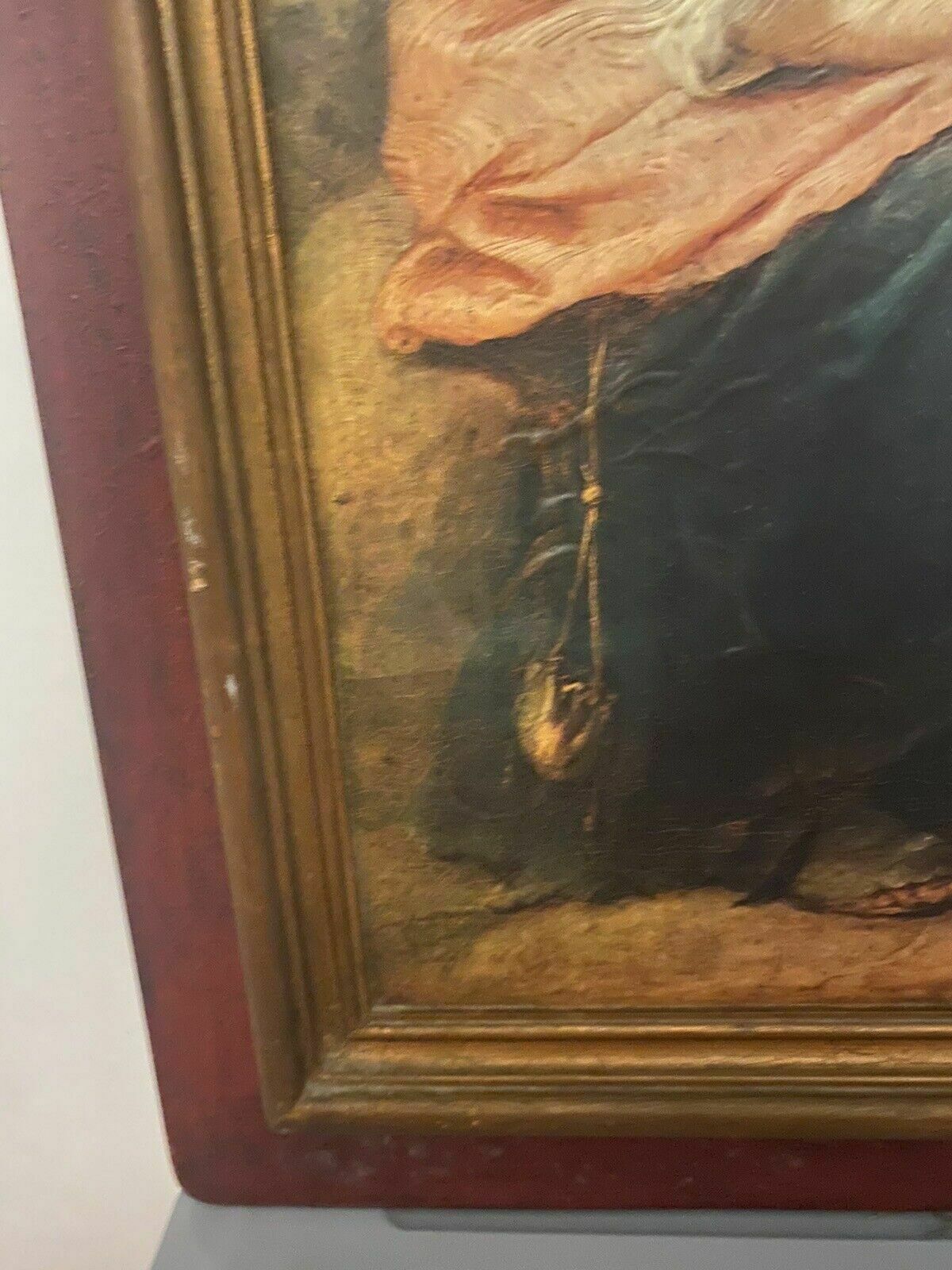 Antique Oil On Board After Bartolome Esteban Murillo The Little Fruit Seller photo vinterior
