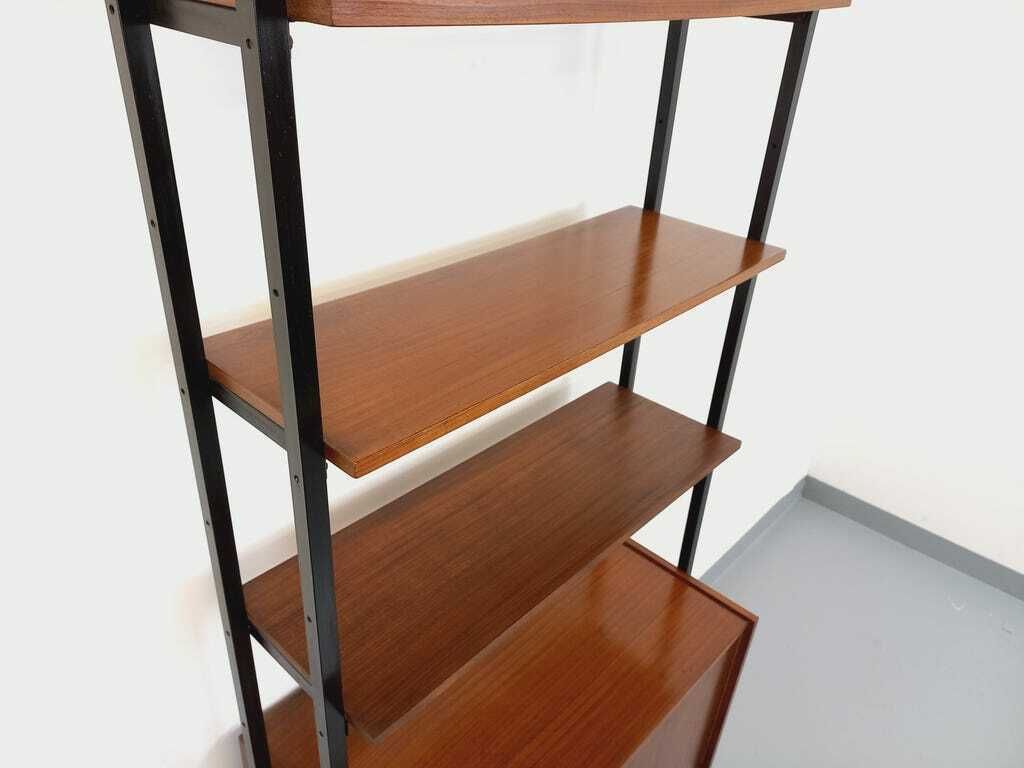 photo for sale New | Teak And Metal Bookcase, 1960s