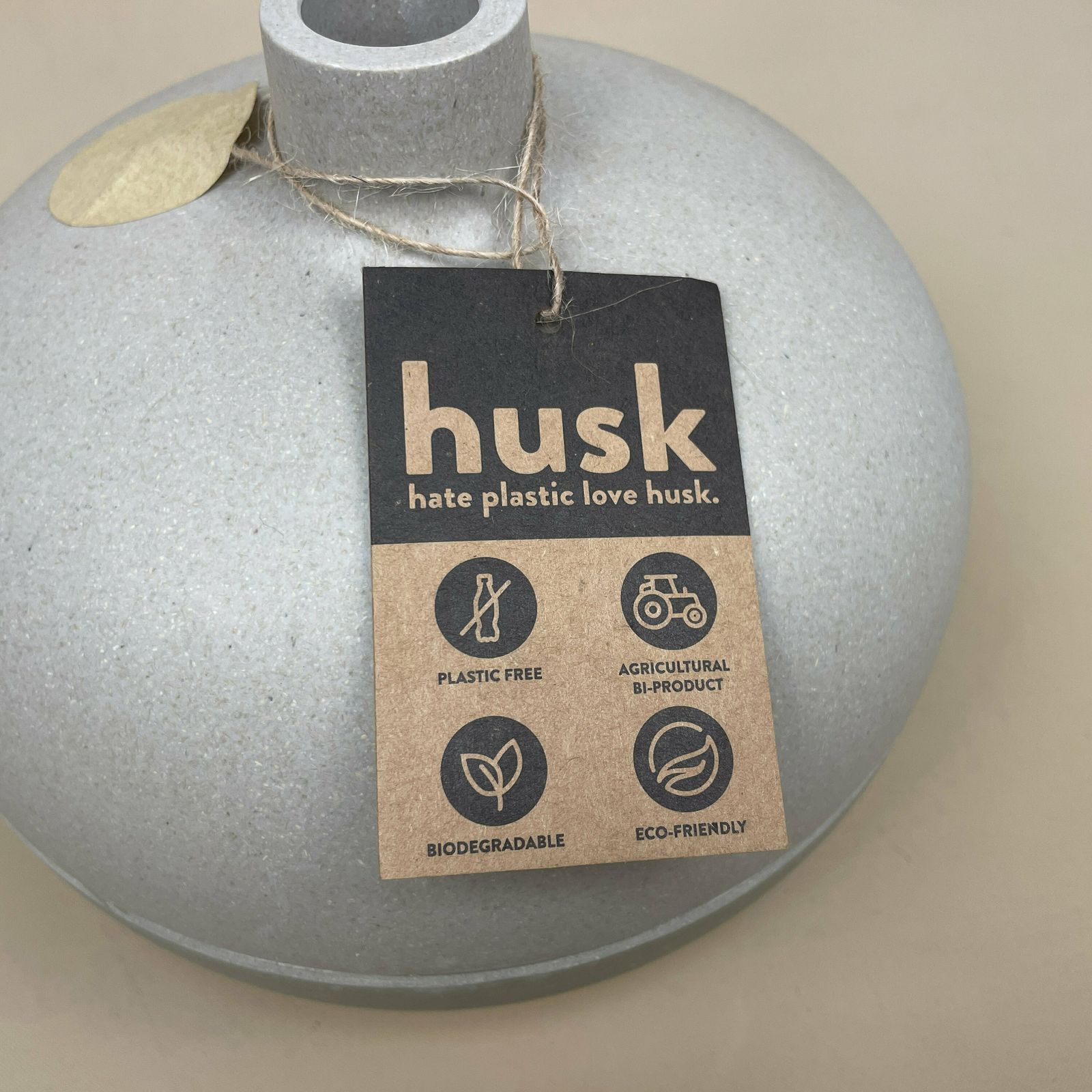 New Husk Round Pill Vase Pot Made From Bamboo Sustainable Indoor Outdoor Green Eco Friendly Circular photo 55.0