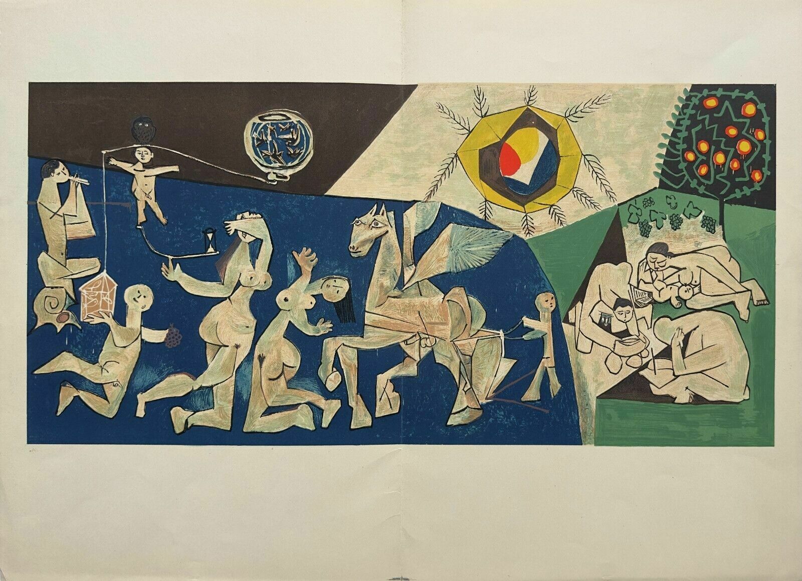 Picasso Lithograph Peace In War And Peace 1954 Cercle D'art 1st Edition