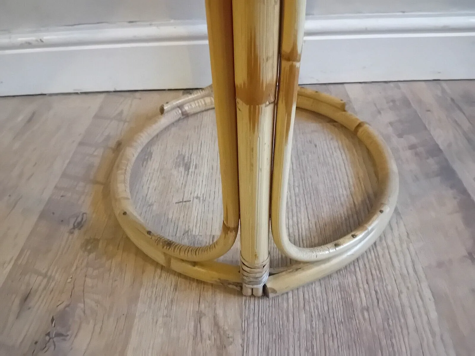 photo furniture Delightful 1970's Italian Bamboo Boho Chic Mid Century Drinks/Side /Coffee Table