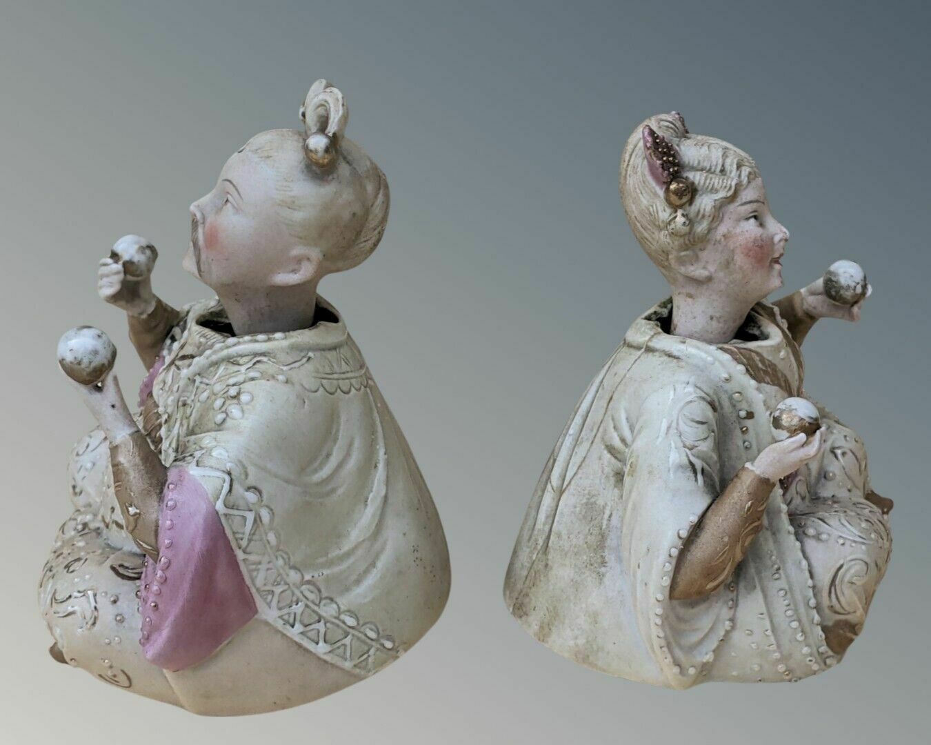 Pair Of Antique Chinese ‘Nodding Head' Porcelain Figures photo 285.0