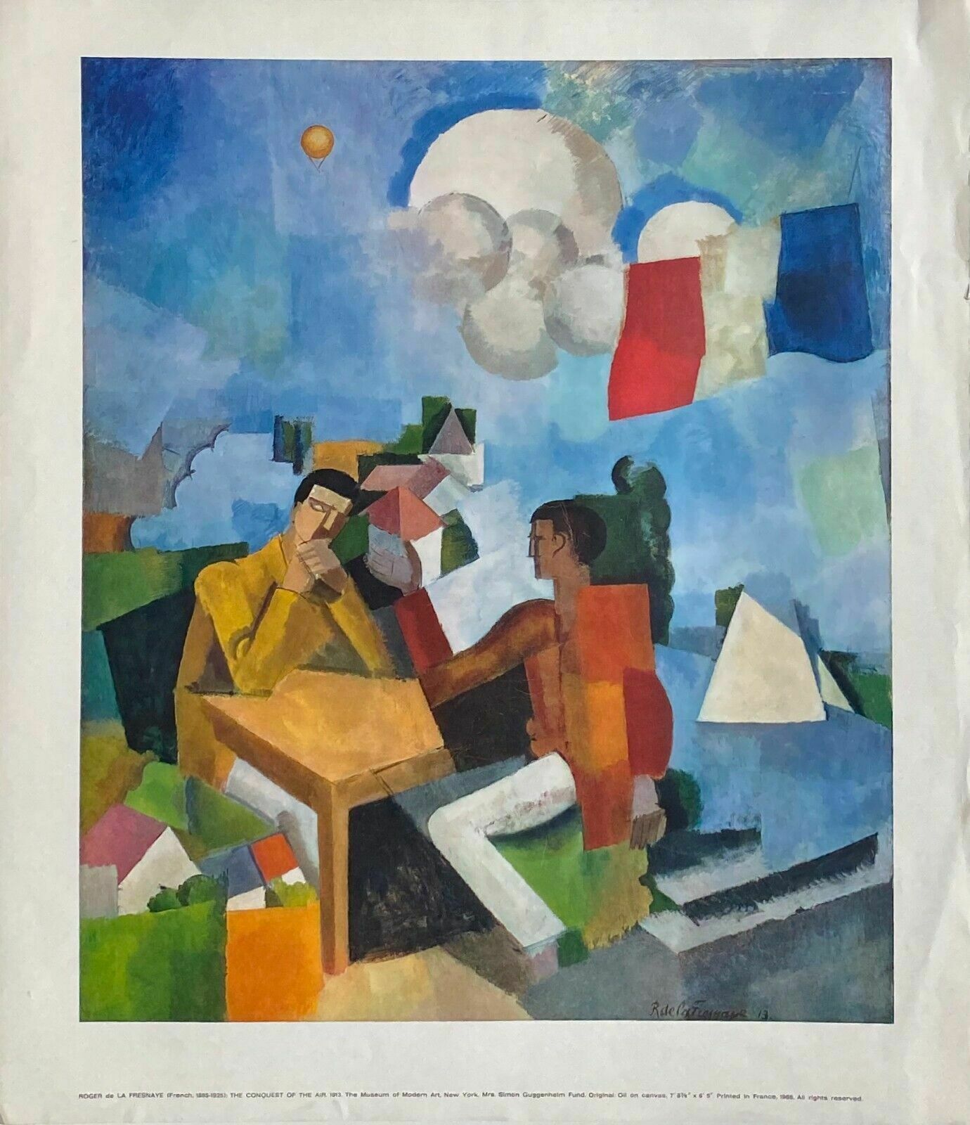 Roger De La Fresnaye Poster Conquest Of Air Conquest Of Air 1913 Moma Cubism