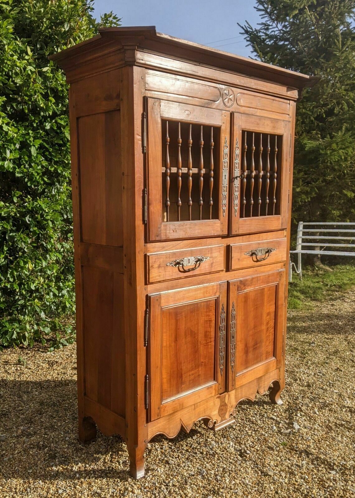 Antique French Pantry Cabinet Fruitwood Provence photo furniture