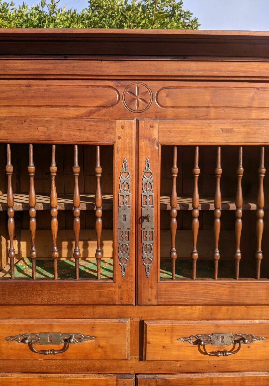 Furniture Antique French Pantry Cabinet Fruitwood Provence photo