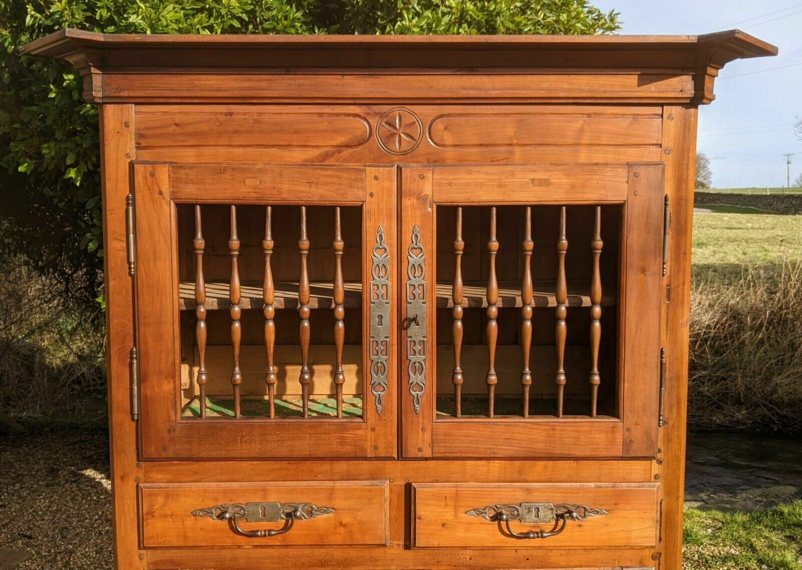photo buy Antique French Pantry Cabinet Fruitwood Provence