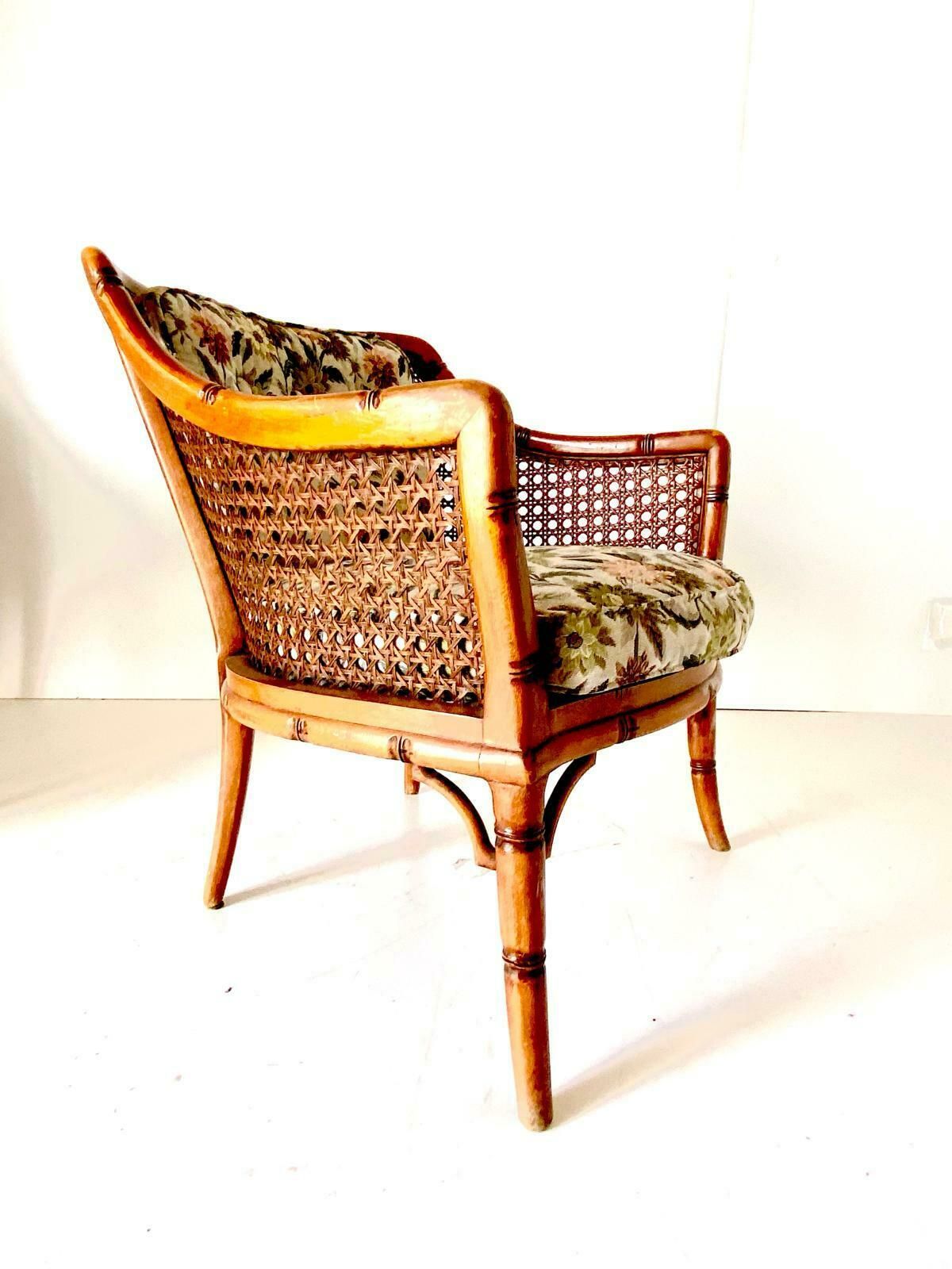 5000.0 Vintage Faux Bamboo And Rattan Garden Set, Giorgetti Italy 70s photo