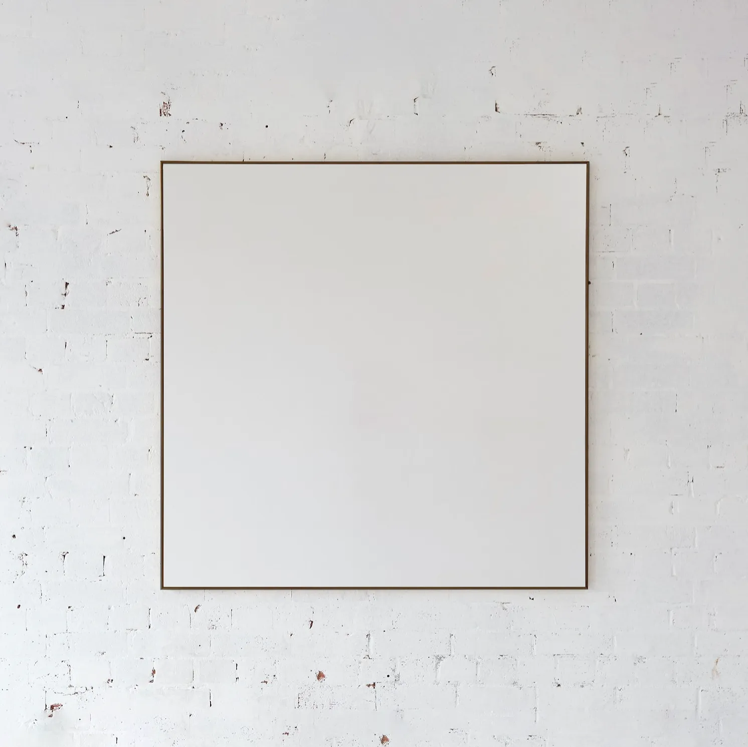 Fiona Mcdonald Bronze Frame Clear Mirror   Square 120 X 120 Cm